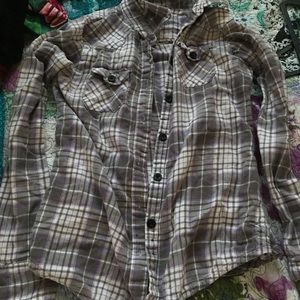 Purple button up Long Sleeve Shirt